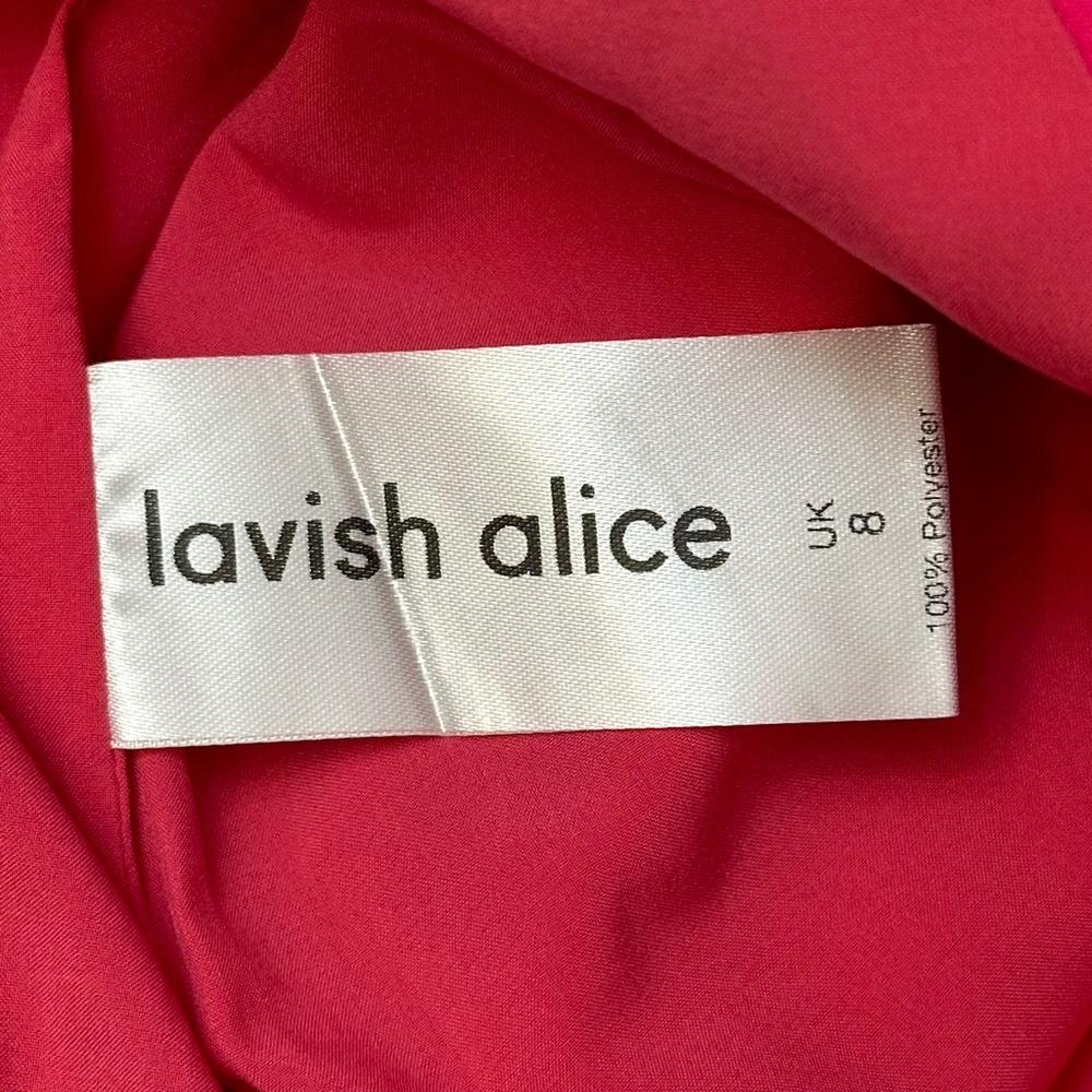 Lavish Alice Hot Pink Asymmetrical Bodycon Dress - Picture 11 of 13